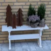 Smukke træer/juletræer i cortenstål til haven.